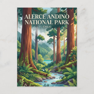 Alerce Andino Nationalpark Chile Postkarte