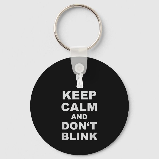 Alert - Weeng Angel - Keep Calm And Dont Blink 2  Schlüsselanhänger (Vorderseite)