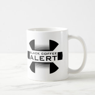 Alerte de café noir - tasse de café