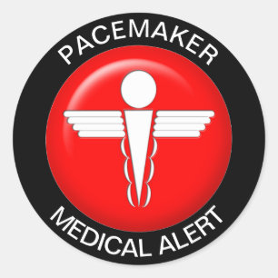Alerte Médicale Pacemaker - Sticker rond