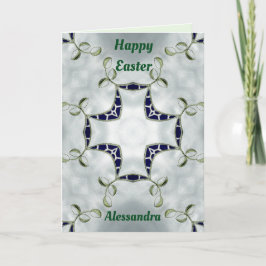ALESSANDRA ~ motif de carte de Pâques personnalisé