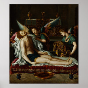 Alessandro Allori - Leib Christi verkündet Poster