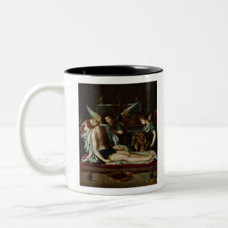 Alessandro Allori - Leib Christi verkündet von Tw Zweifarbige Tasse