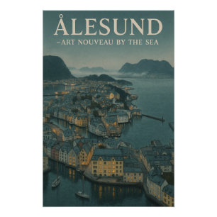 ÅLESUND — JUGENDSTIL AM MEER POSTER