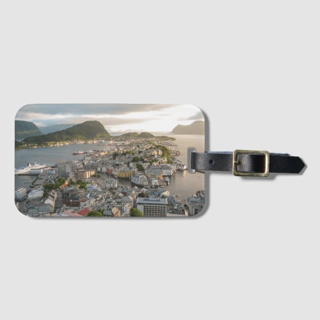 Alesund Norwegen Gepäckanhänger (Vorderseite (Horizontal))