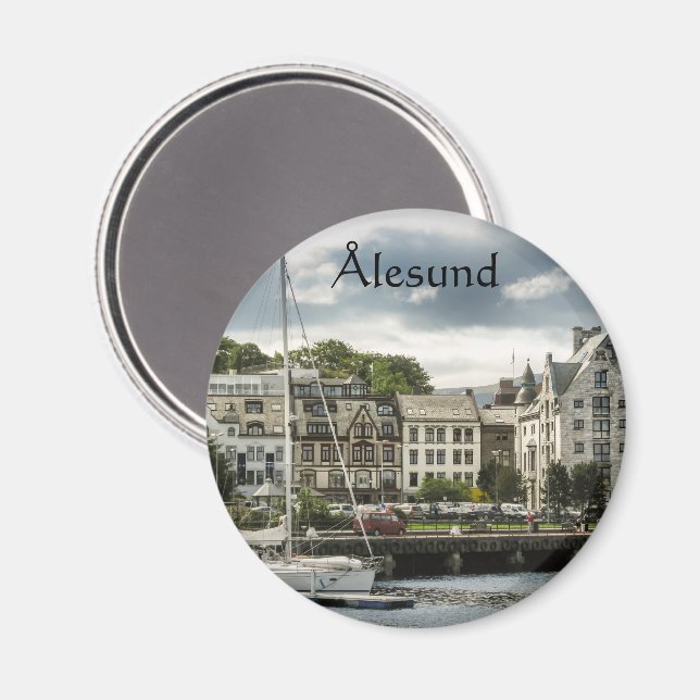 Alesund Norwegen Magnet (Vorderseite/Rückseite)