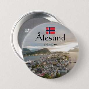 Alesund Norwegen Souvenir Button