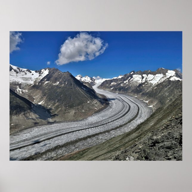 Aletsch Glacier Poster (Vorne)