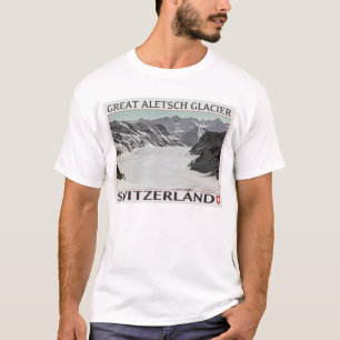 Aletsch Gletscher - auf White.jpg T-Shirt
