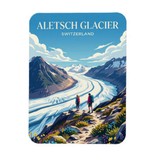 Aletschgletscher Schweiz Magnet