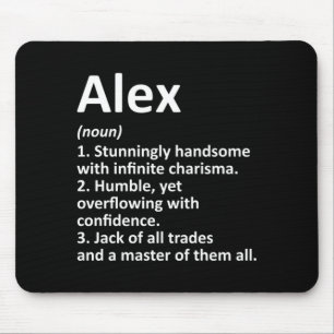 Alex Definition Personalisierter Name Lustiger Geb Mousepad