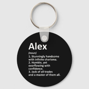 Alex Definition Personalisierter Name Lustiger Geb Schlüsselanhänger
