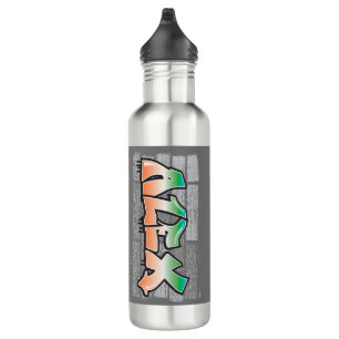 ALEX Ihr Name Graffiti Brick Wall Paint Spritzer Edelstahlflasche