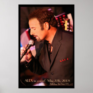 ALEX im Konzert! Plakat - besonders angefertigt