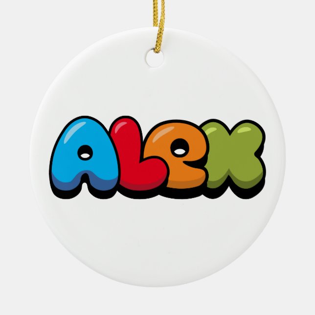 Alex Keramik Ornament (Vorne)