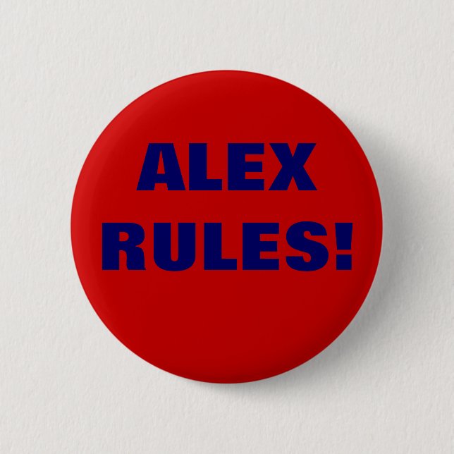 ALEX-REGELN! BUTTON (Vorderseite)