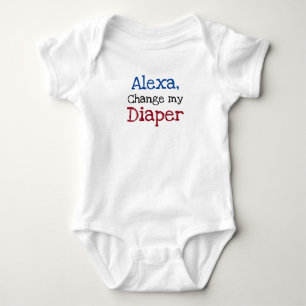 Alexa, ändern meinen Windel-lustigen Säugling Baby Strampler