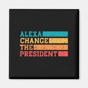 Alexa ändert Präsident Trump bei den lustigen Wahl Magnet