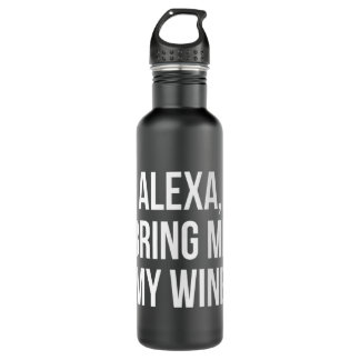Alexa, bringe mir meinen kurzen Wein Edelstahlflasche