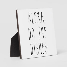 Alexa machen die Geschirr | Kochnische Bauernhof U Fotoplatte
