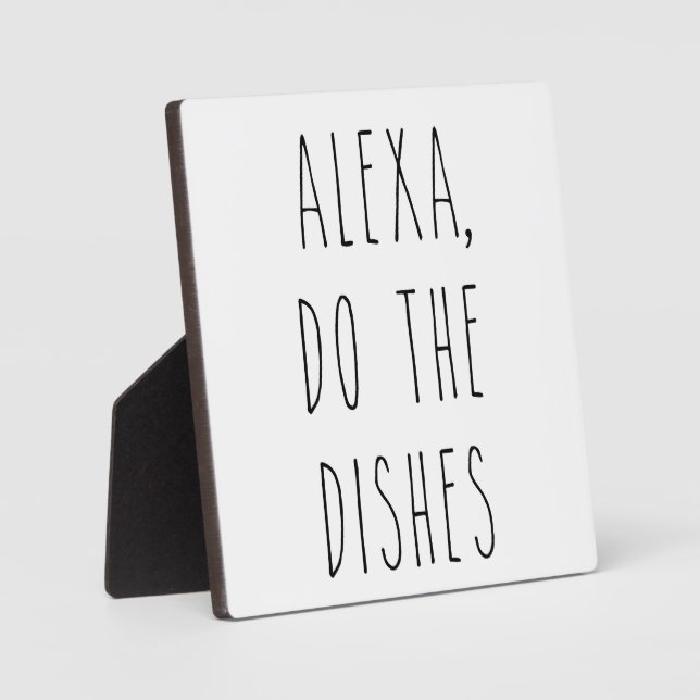 Alexa machen die Geschirr | Kochnische Bauernhof U Fotoplatte (Vorderseite)
