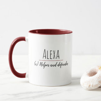 "Alexa"| Nom signifiant Mug