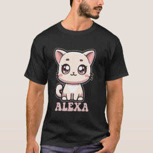 Alexa Süßes Kätzchen Design für Mädchen namens Ale T-Shirt