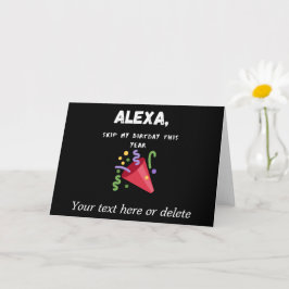 Alexa, überspringe meinen Geburtstag in diesem Jah Karte