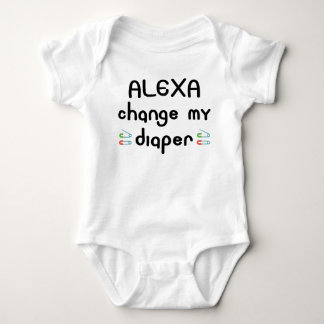 Alexa wechselt mein niedliches und lustiges Zitat- Baby Strampler