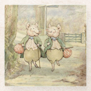 Alexander and Pigling Bland von Beatrix Potter Glasuntersetzer