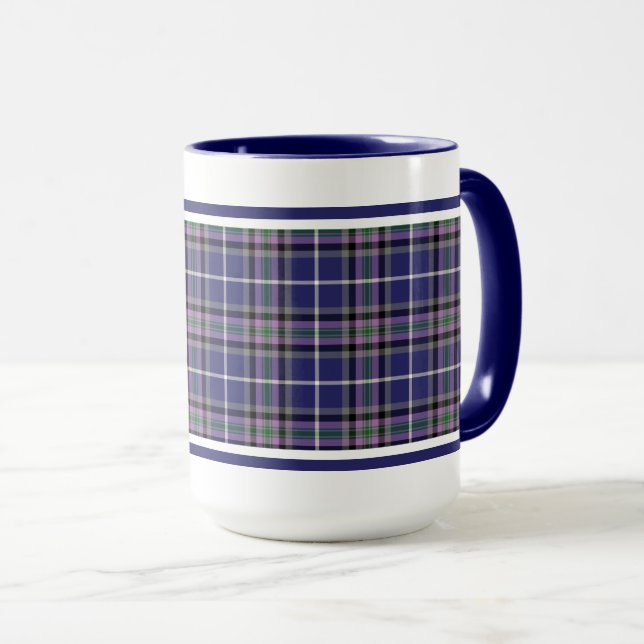 Alexander Clan Scottish Tartan Tasse (VorderseiteRechts)