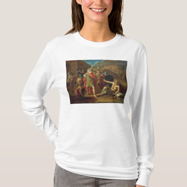 Alexander der Große-Besuche Diogenes in Korinth T-Shirt (Vorderseite)