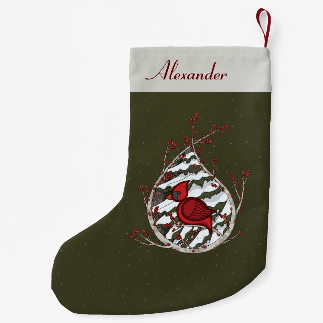 Alexander der Kardinal Custom Strumpf Kleiner Weihnachtsstrumpf (Rückseite)