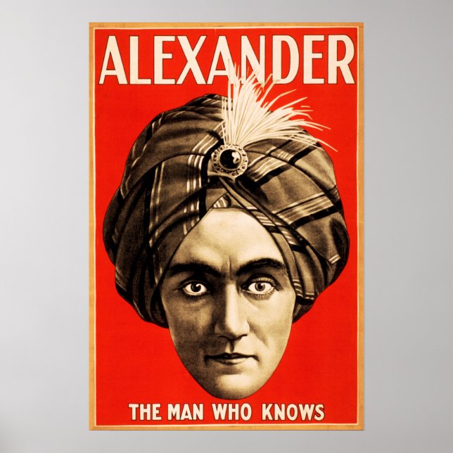 ALEXANDER Der Mann, der Illusion Magic Show kennt Poster (Vorne)