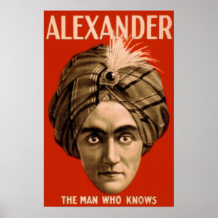 Alexander "Der Mann, der weiß" (Das Poster) Poster