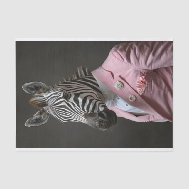 Alexander der Zebra Seidenpapier (Vorderseite)