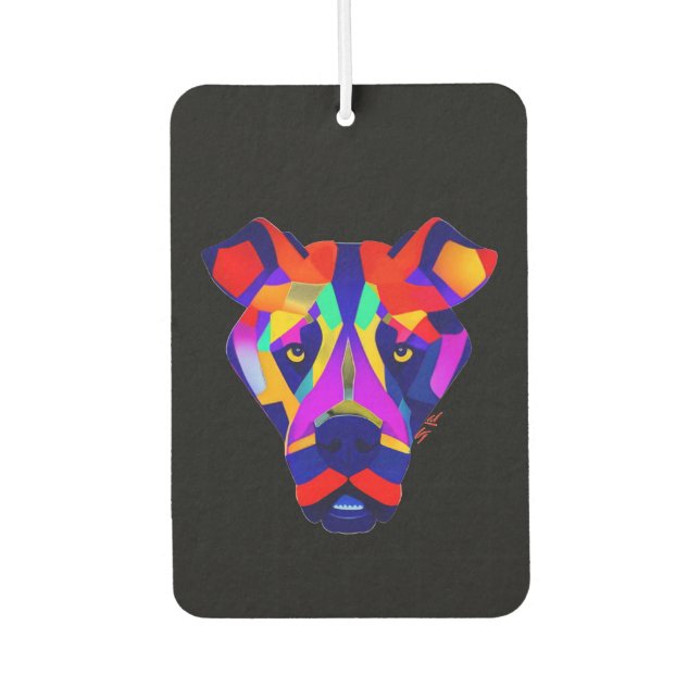 Alexander Dog Black Car Lufterfrischer (Vorderseite)