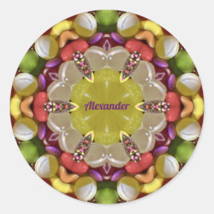 ALEXANDER ~ EASTER CANDY ~ Klassischer Rundaufkleb Runder Aufkleber