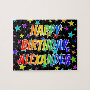 "ALEXANDER" First Name, Fun "HAPPY BIRTHDAY"