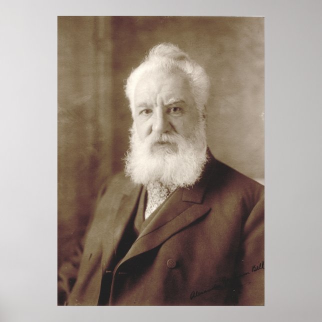 Alexander Graham Bell Portrait Poster (Vorne)
