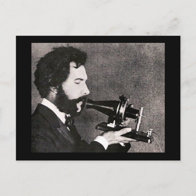 Alexander Graham Bell Postkarte (Vorderseite)