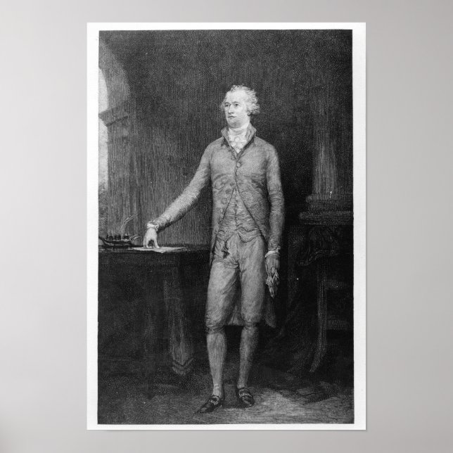 Alexander Hamilton, after the painting of 1792 Poster (Vorne)