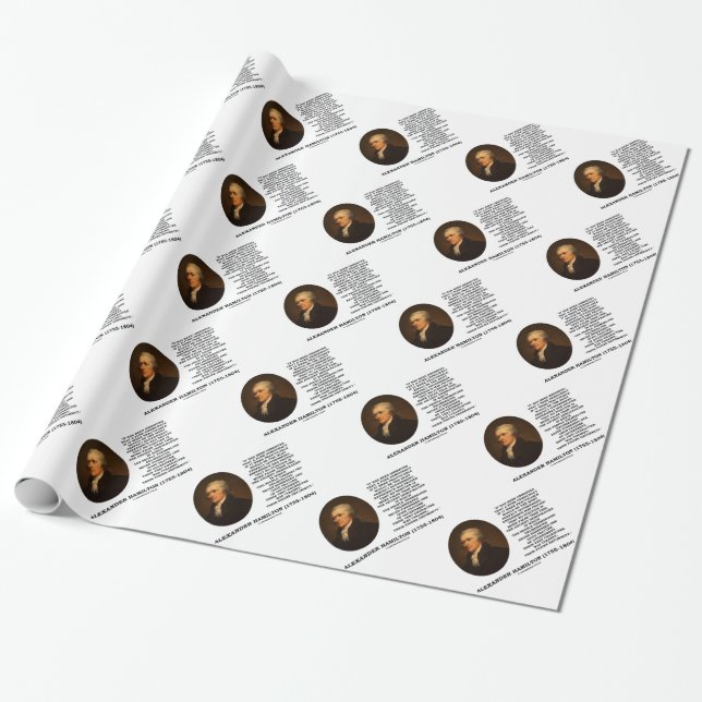 Alexander Hamilton-Demokratie-Erfahrungs-Tyrannei Geschenkpapier (Ungerollt)