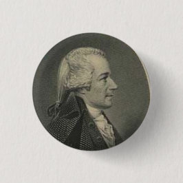 Alexander Hamilton, der Knopf graviert Button