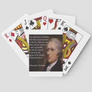 Alexander Hamilton "Enemy Leader"-Geschenk Spielkarten