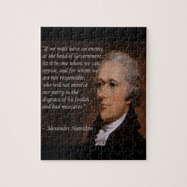 Alexander Hamilton "Feindlicher Anführer" Geschenk (Vertikal)