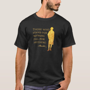 Alexander Hamilton History Usa Costume Teens Men W T-Shirt