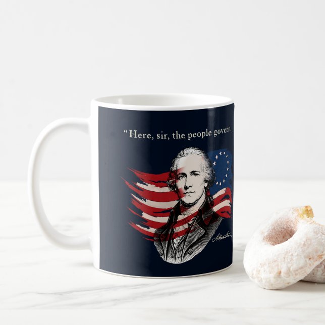 Alexander Hamilton Kaffeetasse (Mit Donut)