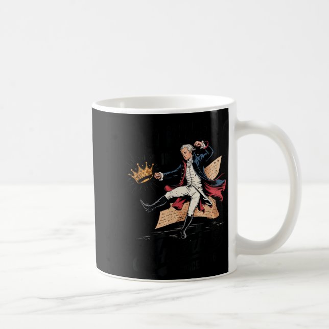 Alexander Hamilton Kings Amerika Lustig 4. Juli Kaffeetasse (Rechts)