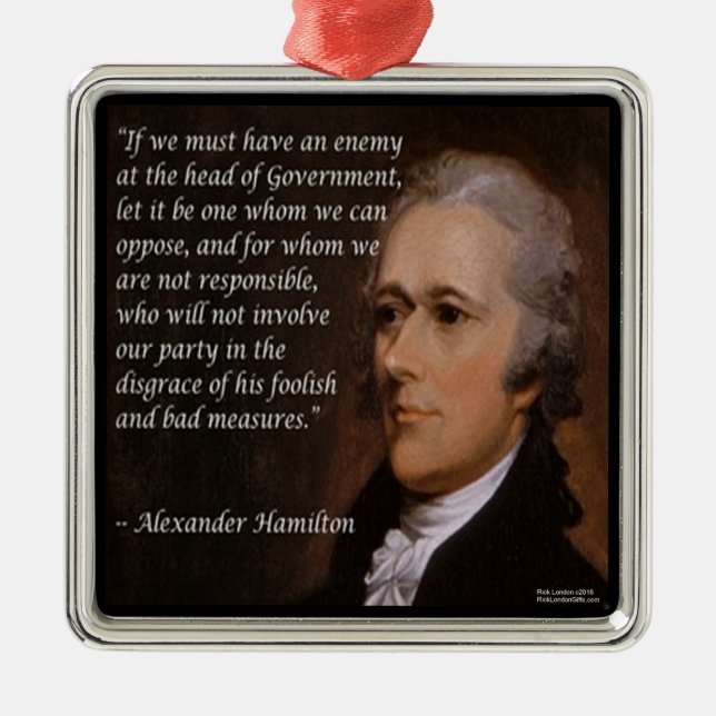 Alexander Hamilton - Ornamente des "Feindes Führer (Vorne)